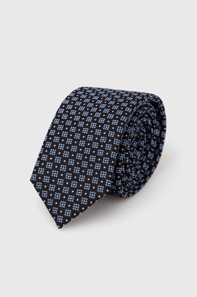 Шовковий галстук HUGO колір блакитний (3597076)