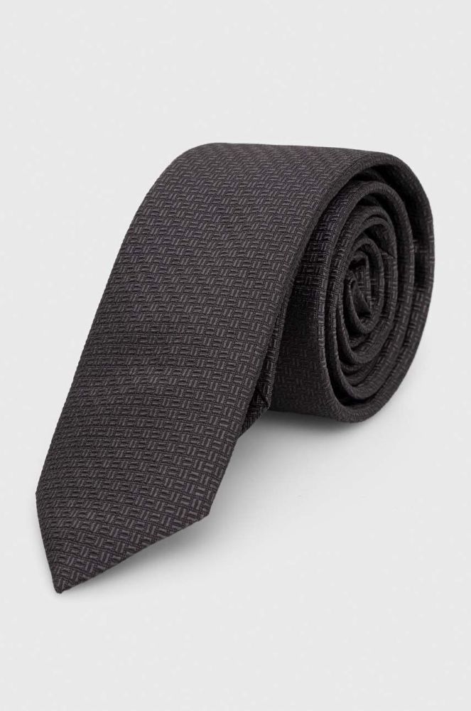 Шовковий галстук HUGO колір чорний (3484965)