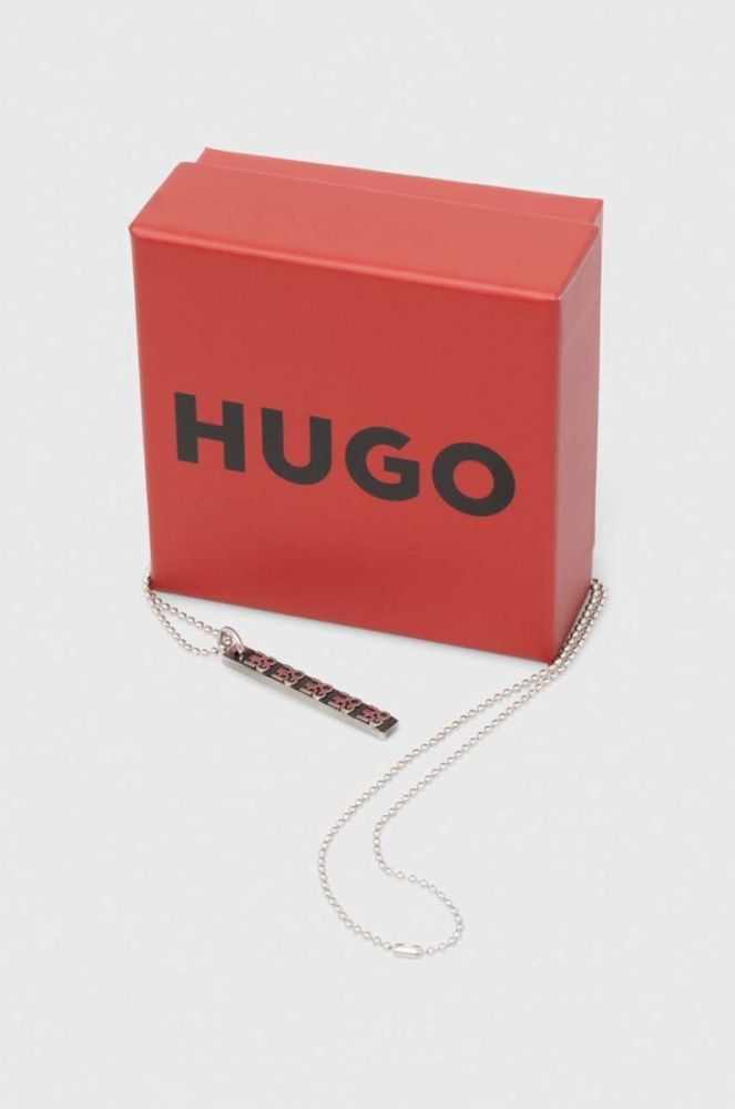 Ланцюжок HUGO чоловічий колір срібний (3488695) фото 3