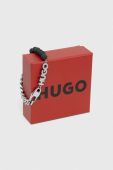 Браслет HUGO чоловіча колір срібний
