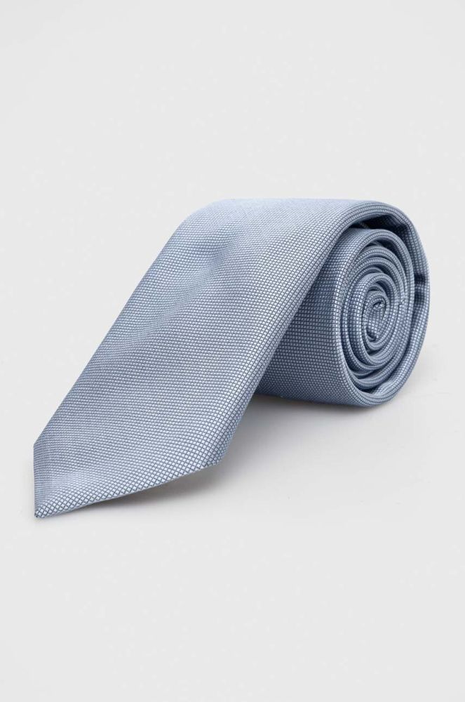 Шовковий галстук BOSS колір блакитний (3484970)
