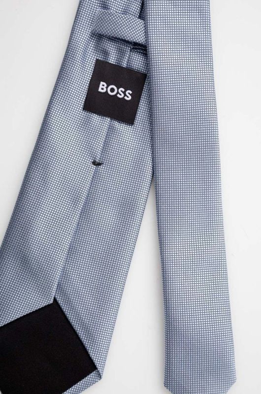 Шовковий галстук BOSS колір блакитний (3484970) фото 2