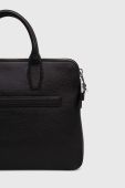 Шкіряна сумка для ноутбука BOSS колір чорний Шкіряна сумка для ноутбука BOSS колір чорний