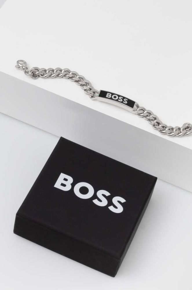 Браслет BOSS чоловіча колір срібний (3532382) фото 2