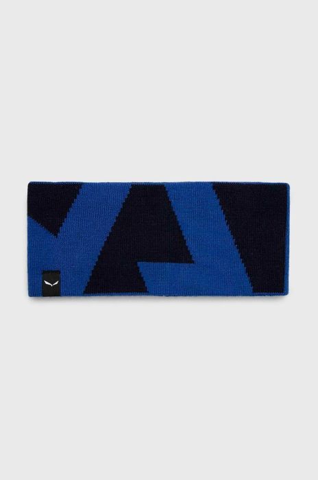 Пов'язка на голову Salewa Pure колір синій Пов'язка на голову Salewa Pure колір синій