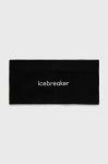 Пов'язка на голову Icebreaker Oasis колір чорний Пов'язка на голову Icebreaker Oasis колір чорний