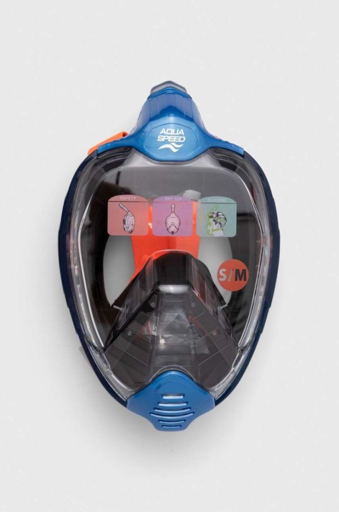 Маска для дайвінгу Aqua Speed Veifa ZX колір блакитний фото 2