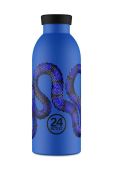 Термічна пляшка 24bottles Clima Bottle Biscione Blu 500 ml колір темно-синій