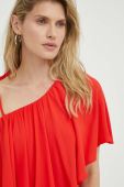 Блузка Bruuns Bazaar жіноча колір червоний візерунок