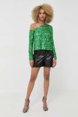 Блузка Notes du Nord жіноча колір зелений однотонна