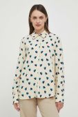 Сорочка Seidensticker жіноча колір бежевий regular класичний комір (3519628)