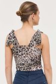 Топ Guess колір коричневий візерунок