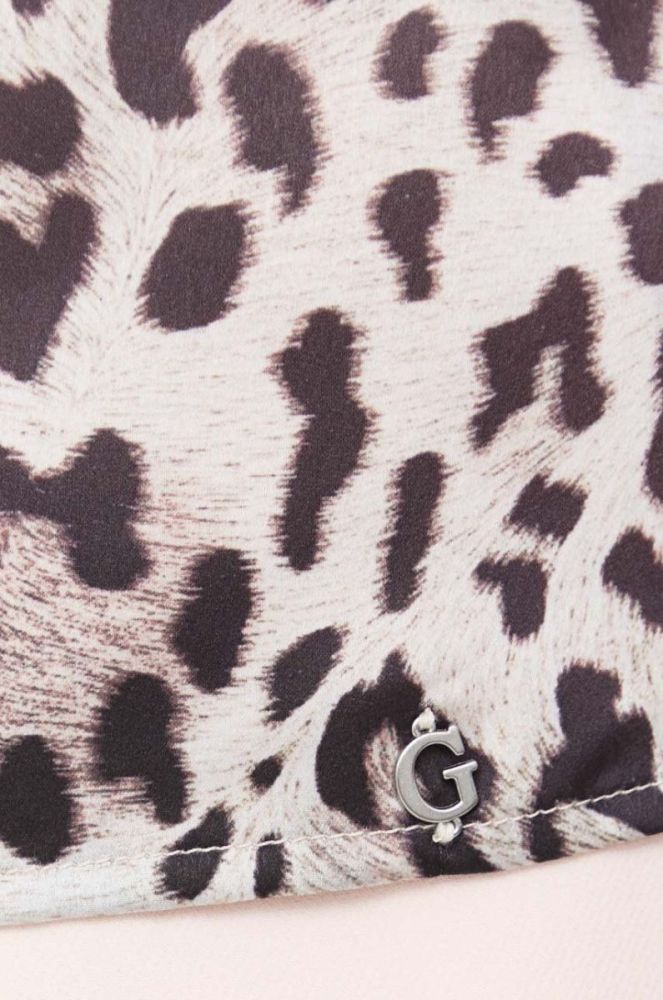 Блузка Guess жіноча колір коричневий однотонна (3383083) фото 5