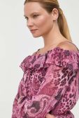 Блузка Guess жіноча колір рожевий візерунок (3393485)