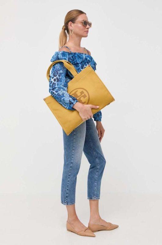Блузка Guess жіноча візерунок колір блакитний (3393490) фото 2