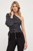 Блузка Pinko жіноча колір чорний візерунок