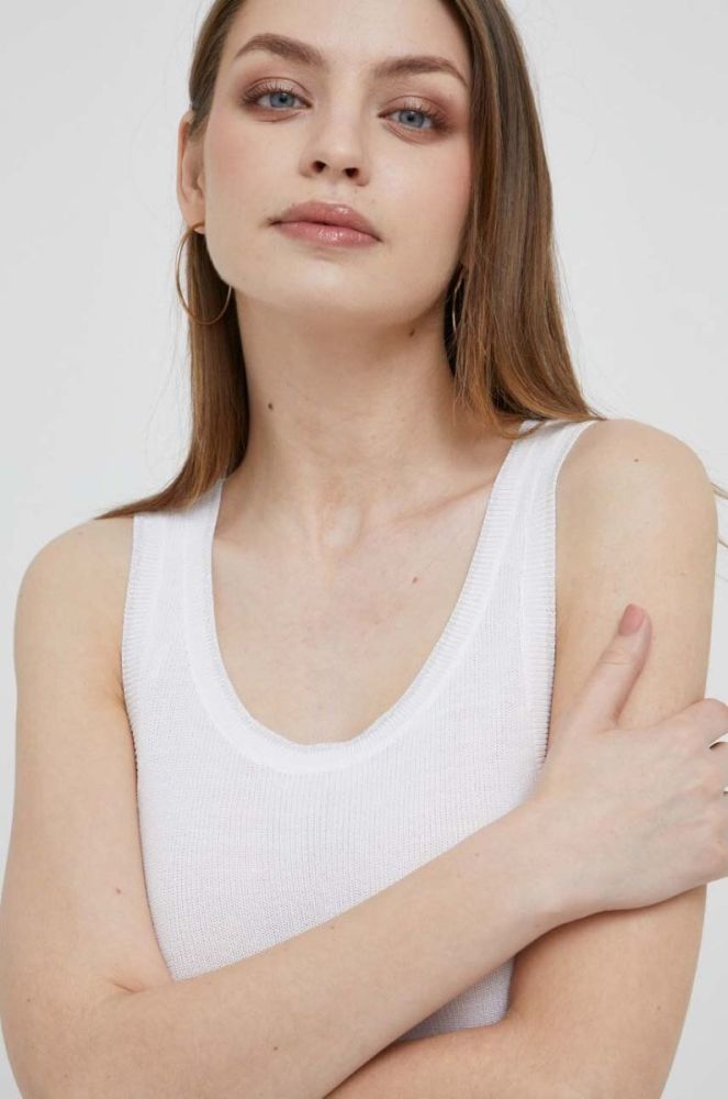 Топ Dkny колір білий (3296417) фото 4