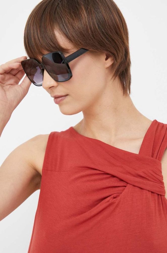 Топ Dkny колір червоний фото 4