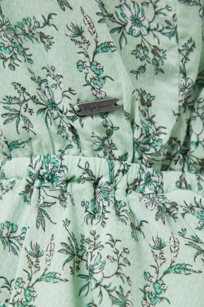 Блузка Pepe Jeans жіноча колір зелений візерунок фото 5