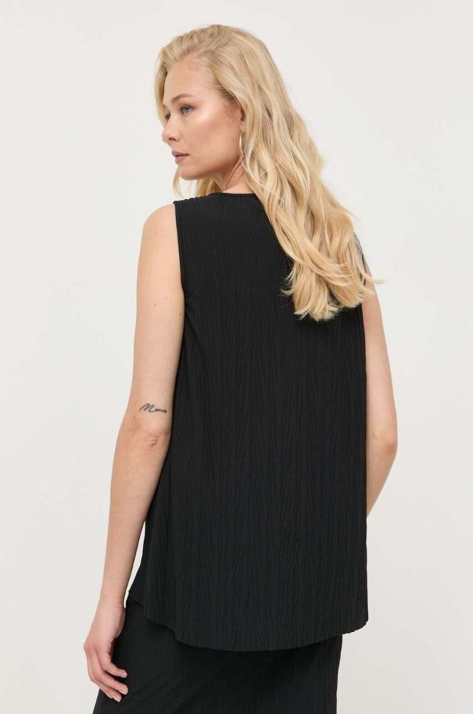 Блузка Max Mara Leisure жіноча колір чорний однотонна (3397144) фото 3