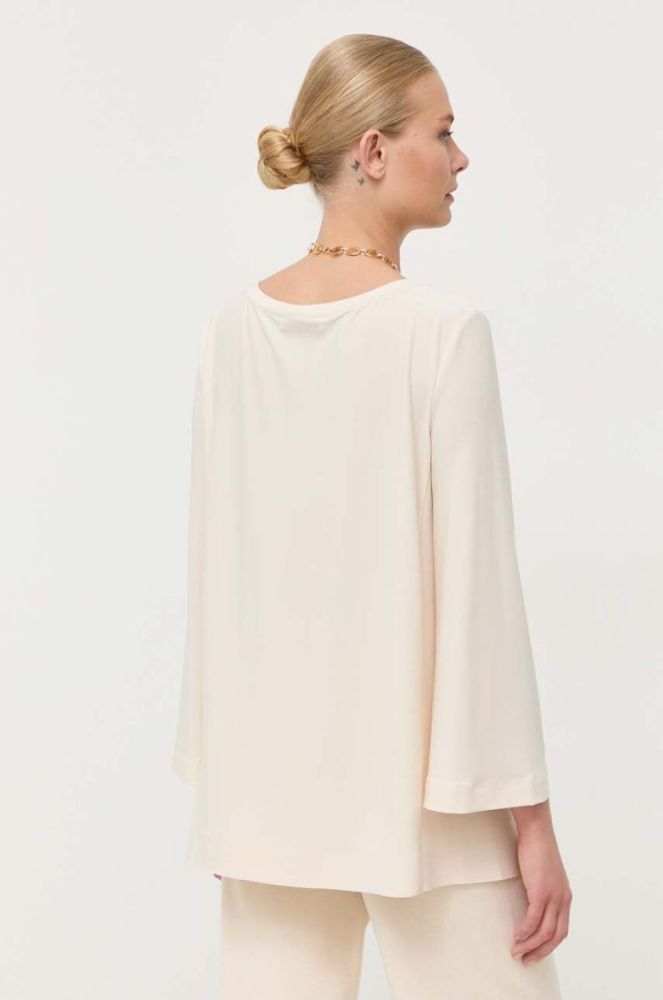 Блузка Max Mara Leisure жіноча колір бежевий однотонна (3400363) фото 3