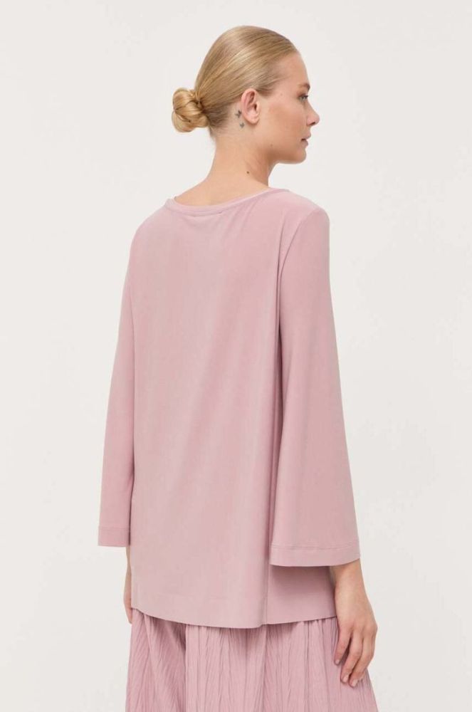 Блузка Max Mara Leisure жіноча колір рожевий однотонна (3400367) фото 3