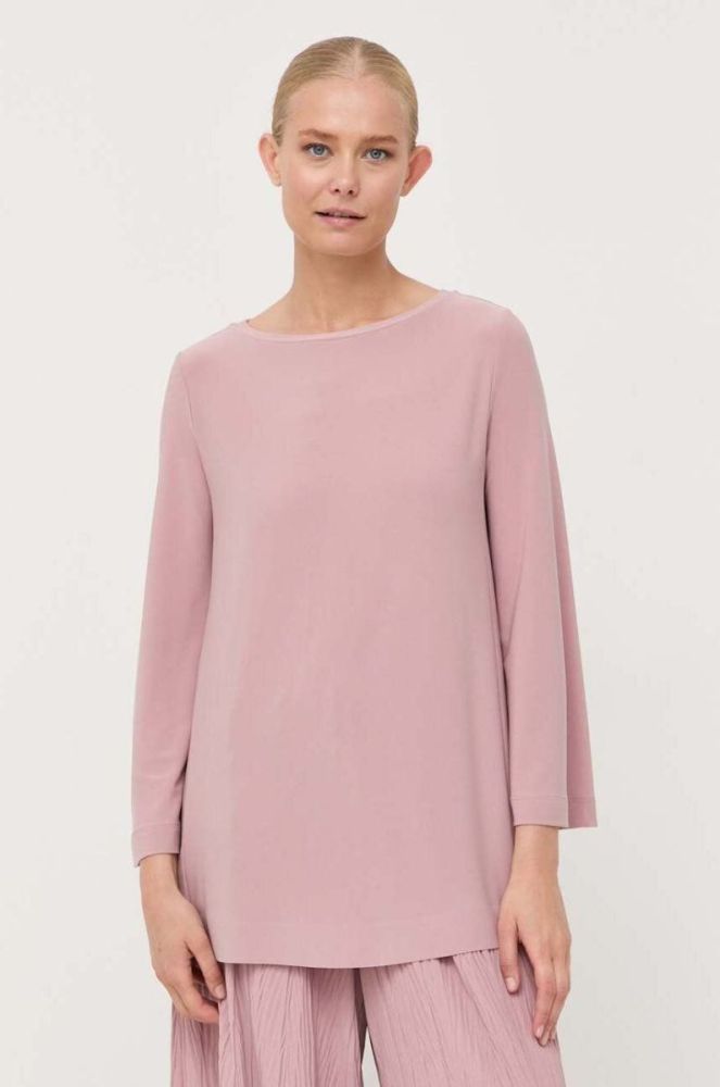 Блузка Max Mara Leisure жіноча колір рожевий однотонна (3400367) фото 4