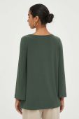 Блузка Max Mara Leisure жіноча колір зелений однотонна