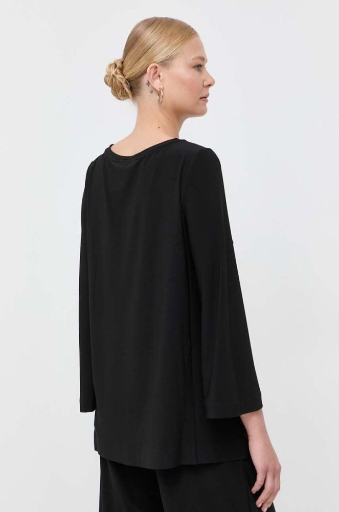 Блузка Max Mara Leisure жіноча колір чорний однотонна (3400377) фото 3