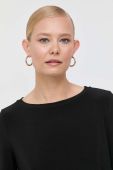 Блузка Max Mara Leisure жіноча колір чорний однотонна (3400377)