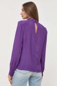 Блузка Ivy Oak жіноча колір фіолетовий однотонна