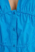 Бавовняна сорочка 2NDDAY жіноча колір блакитний
