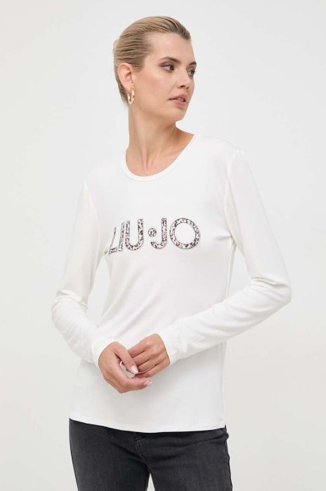 Лонгслів Liu Jo жіночий колір бежевий (3613303)