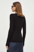 Вовняний светр Herskind жіночий колір чорний легкий (3620576)