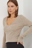 Вовняний светр Herskind жіночий колір бежевий (3592625)
