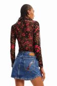 Блузка Desigual жіноча колір рожевий візерунок