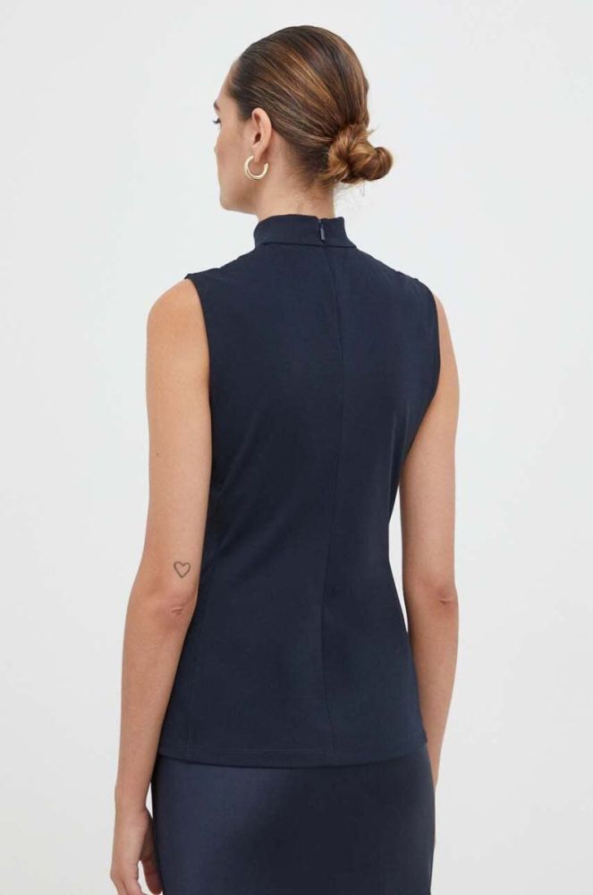 Блузка Max Mara Leisure жіноча колір синій однотонна (3592633) фото 3
