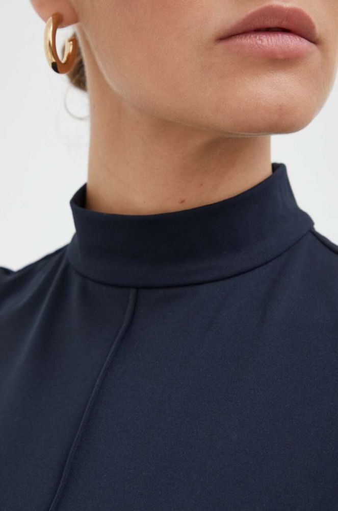 Блузка Max Mara Leisure жіноча колір синій однотонна (3592633) фото 5