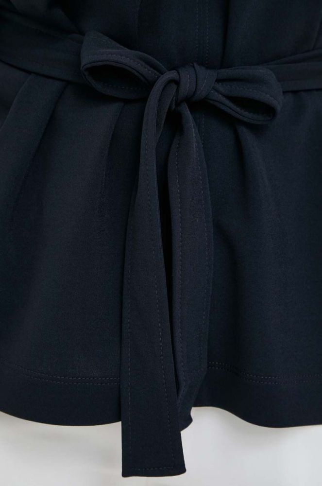 Блузка Max Mara Leisure жіноча колір синій однотонна (3644599) фото 5