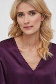 Блузка Sisley жіноча колір фіолетовий однотонна (3449806)