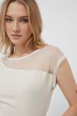 Блузка Sisley жіноча колір бежевий однотонна (3549791)