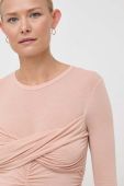Лонгслів з домішкою кашеміру Pinko колір рожевий (3587947)