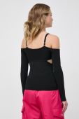 Блузка Pinko жіноча колір чорний однотонна (3559287)
