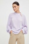 Блузка BA&SH жіноча колір фіолетовий однотонна