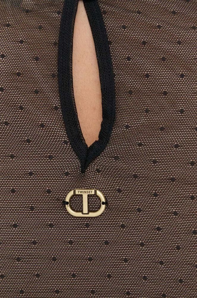 Боді Twinset колір чорний фото 6