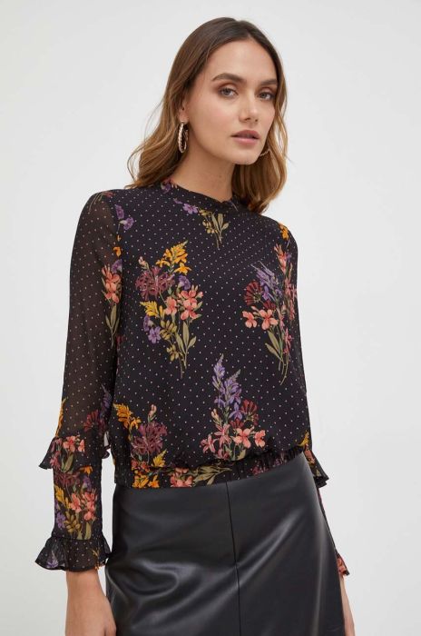 Блузка Twinset жіноча колір чорний візерунок (3592643)
