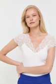 Блузка Morgan жіноча колір білий однотонна (3423459)