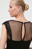 Блузка Morgan жіноча колір чорний з аплікацією (3427791)