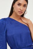 Блузка Morgan жіноча колір синій однотонна (3423498)