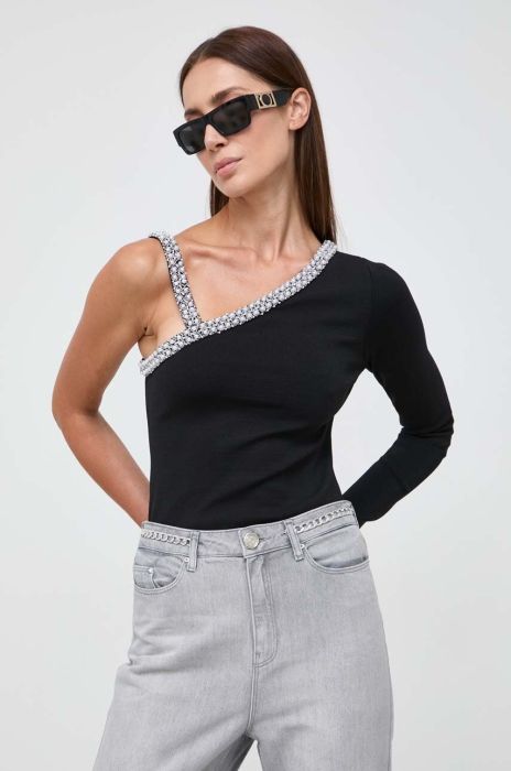 Лонгслів Karl Lagerfeld колір чорний